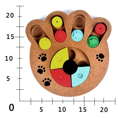 Pet dog, puzzle toy new wooden play feeding multi-functional pet toys