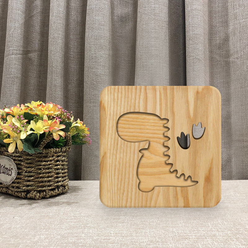 New Wood Creative Bedroom Bedside Decoration Night Light