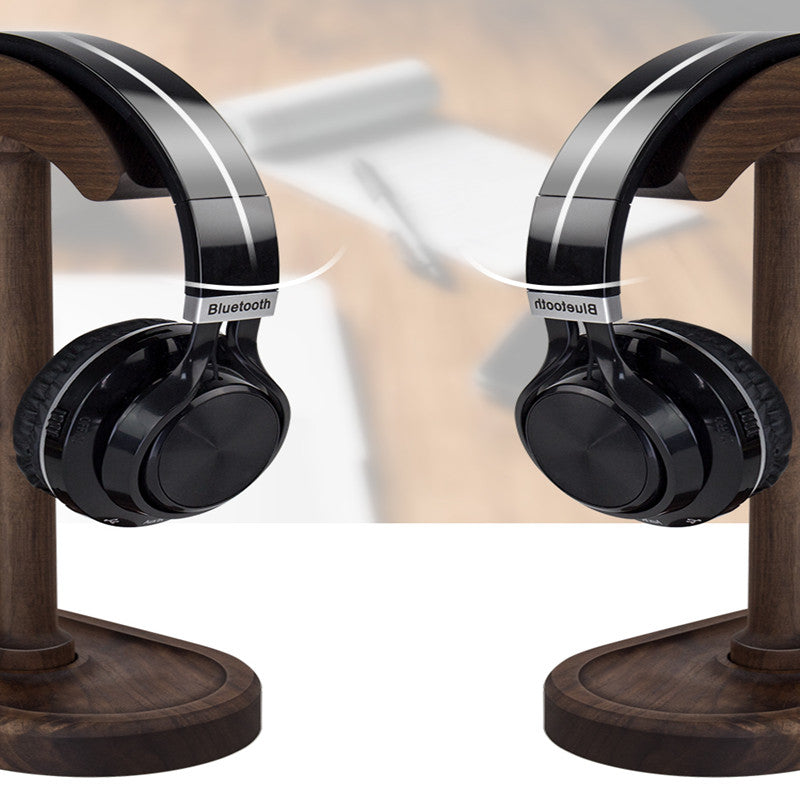 Headphone stand solid wood
