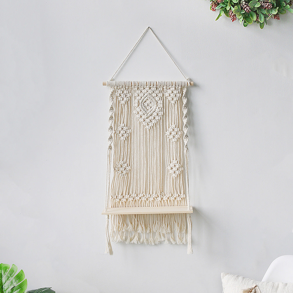 Homestay Home Furnishing Wood Wall Decoration Bay Window Balcony Shelf Gift