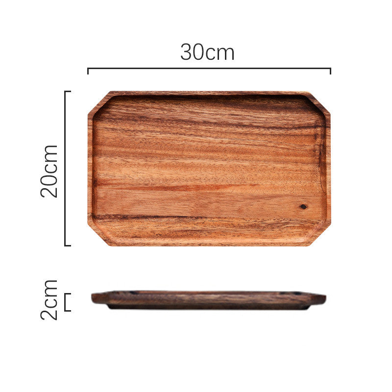 Irregular solid wood tray
