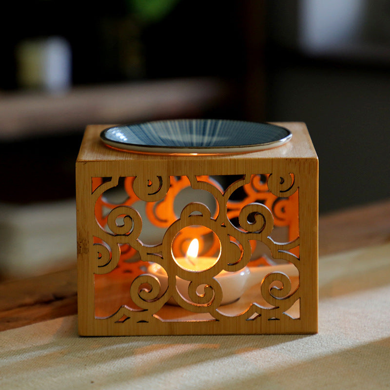 Bamboo Candle Lamp Aromatherapy Lamp