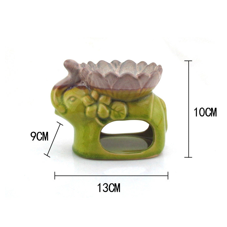 Lotus elephant aromatherapy stove