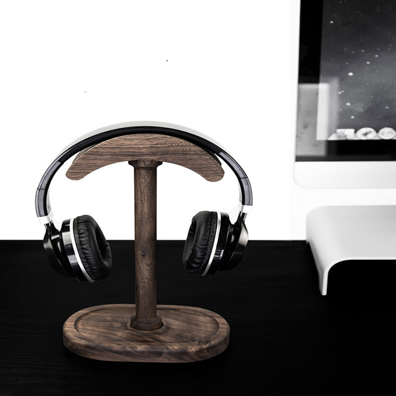 Headphone stand solid wood
