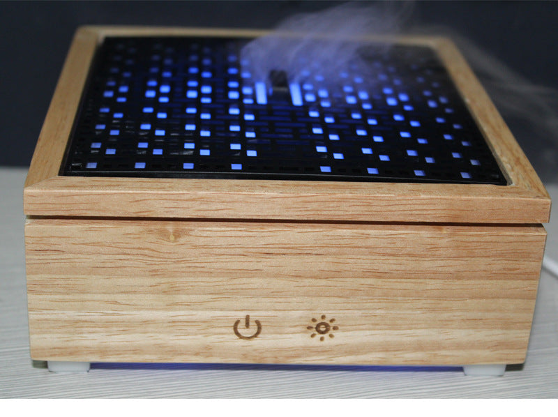 Square box wood grain aromatherapy machine