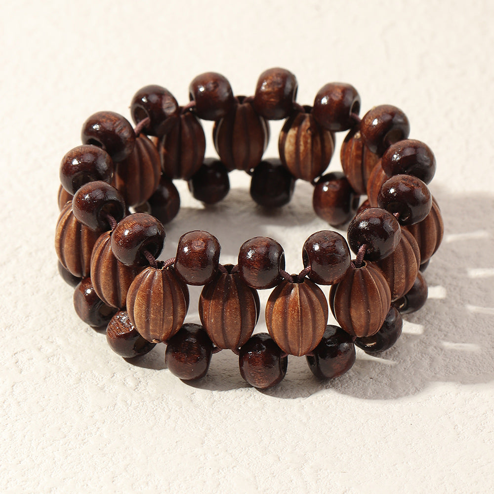 Vintage Handmade Wooden Bracelet Europe And America