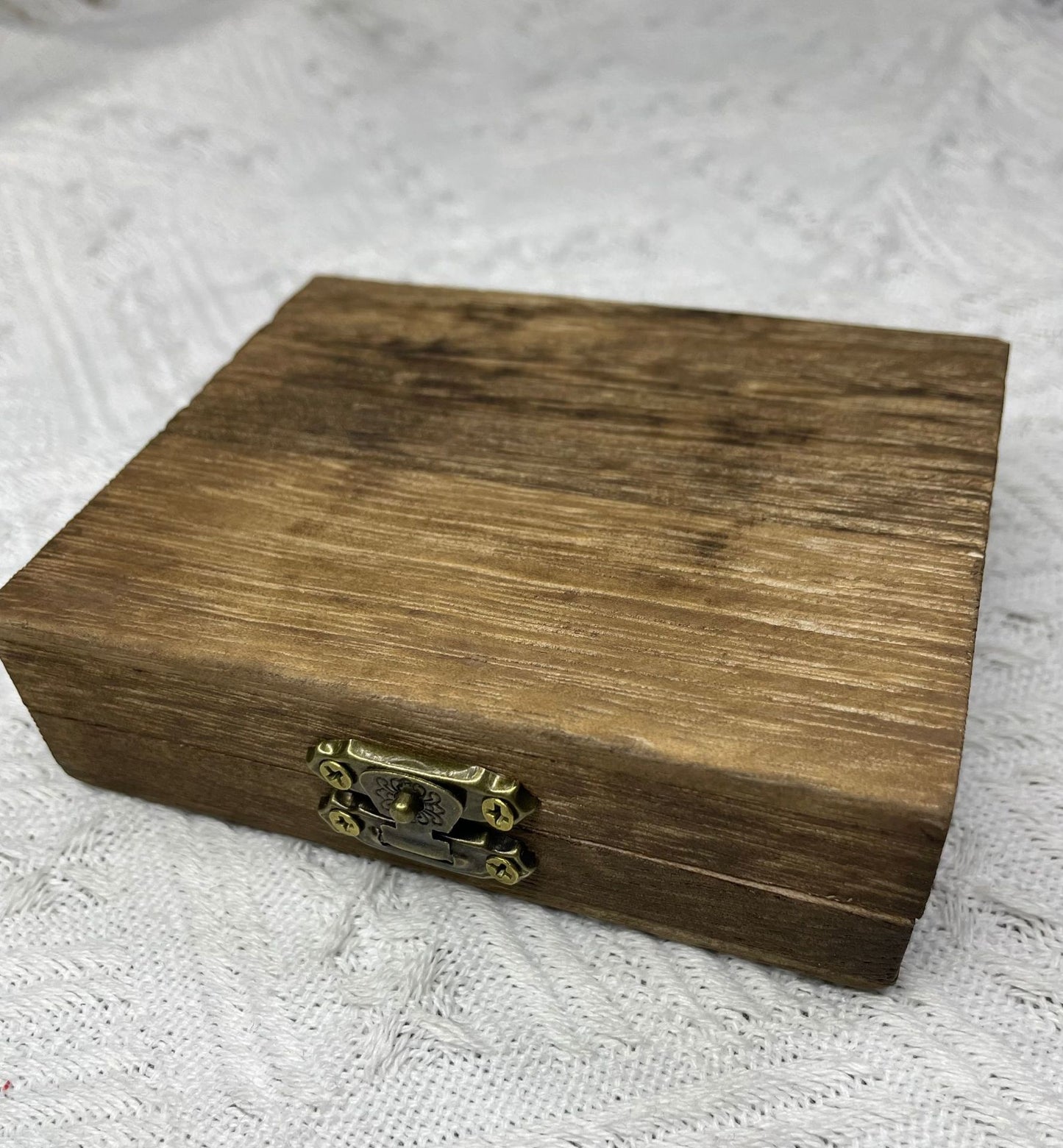 Wooden Necklace Bracelet Storage Flip Pine Box
