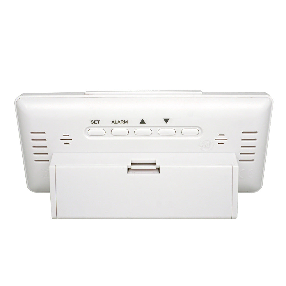 Calendar battery alarm wood small electronic alarm clock