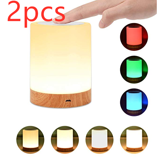 Wood grain charging night light