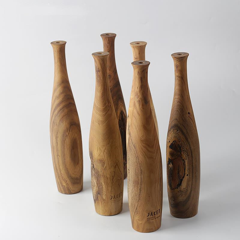 Wooden Vase Japanese Style Home Decoration Nordic