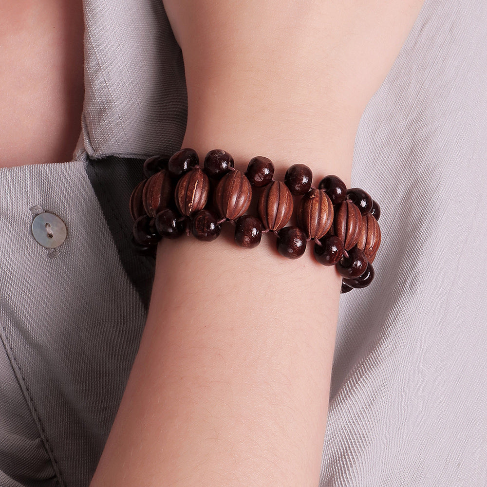 Vintage Handmade Wooden Bracelet Europe And America