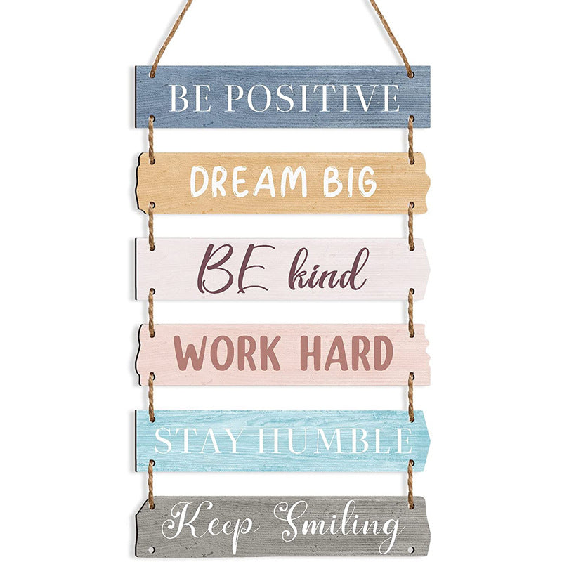 Inspirational Quotes Wooden Listing Home American Retro