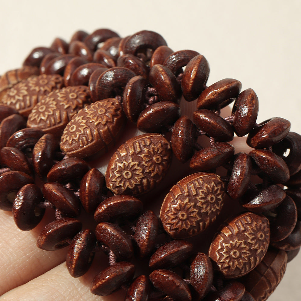 Vintage Handmade Wooden Bracelet Europe And America