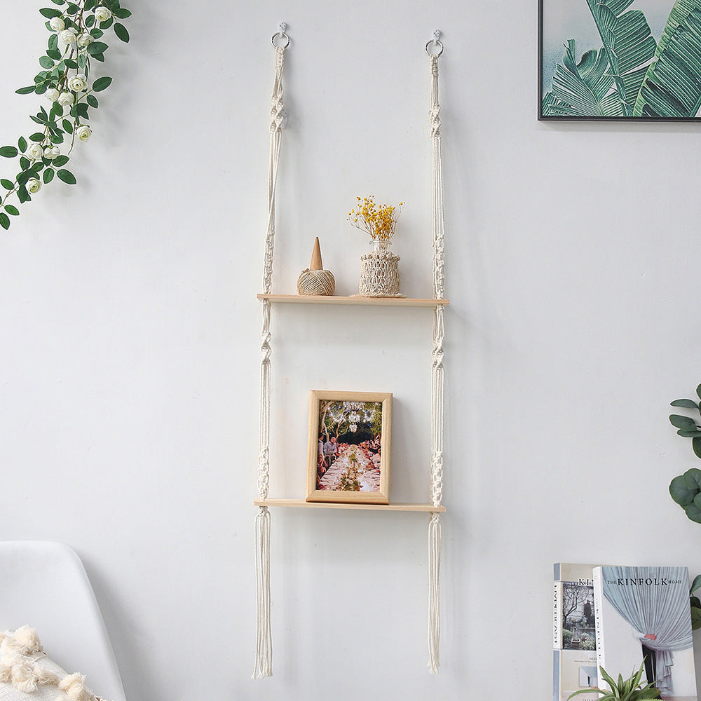 Homestay Home Furnishing Wood Wall Decoration Bay Window Balcony Shelf Gift