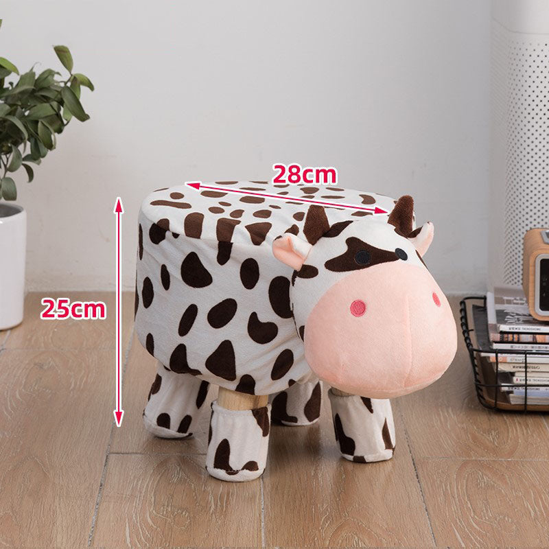 Household Children's Stool Deer Solid Wood Small Bench