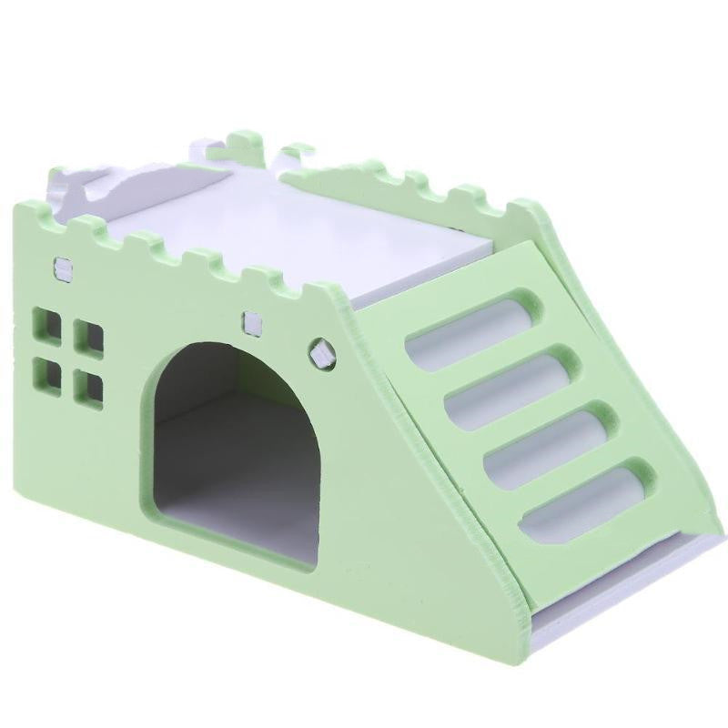 Pet Toy Hamster Sleeping Nest Colorful Small House Wooden