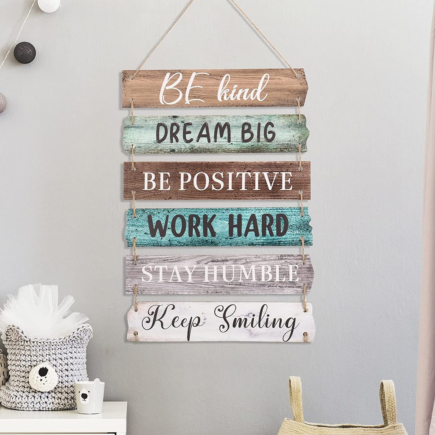 Inspirational Quotes Wooden Listing Home American Retro