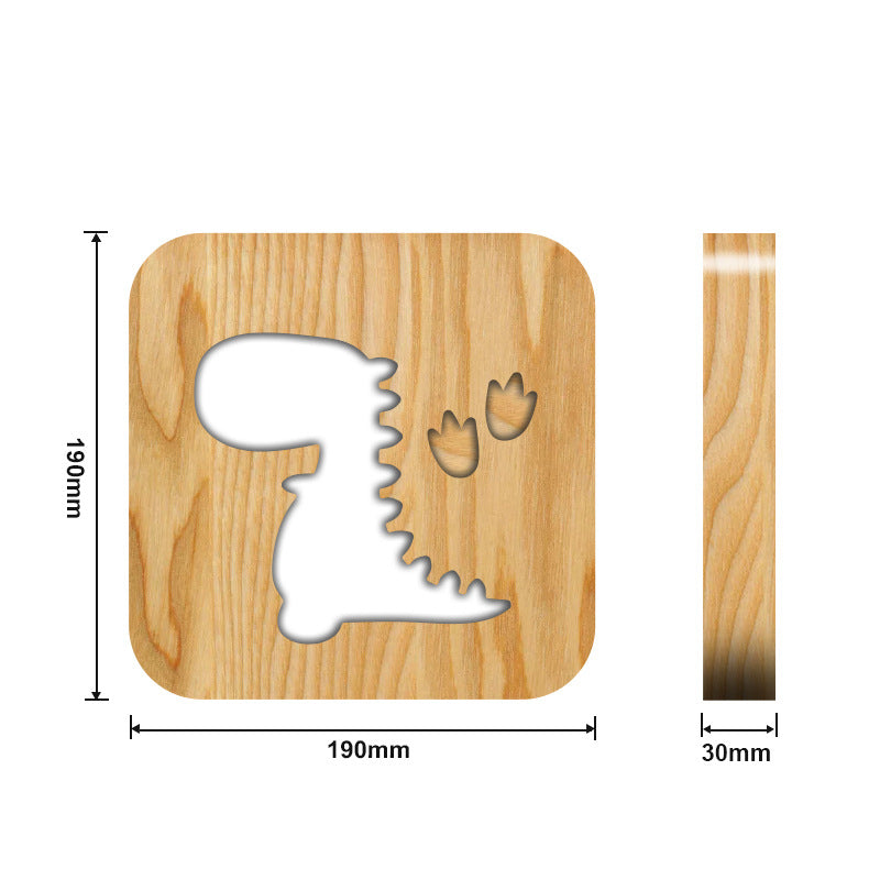 New Wood Creative Bedroom Bedside Decoration Night Light