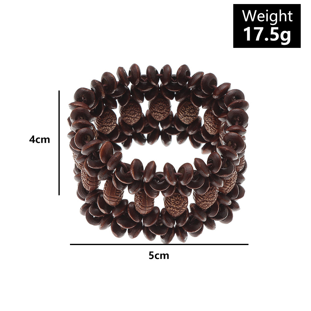 Vintage Handmade Wooden Bracelet Europe And America