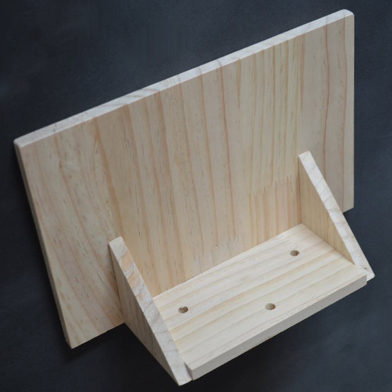 Solid Wood Cat Jumping Platform Wall-mounted Supplies Climbing Frame Punch