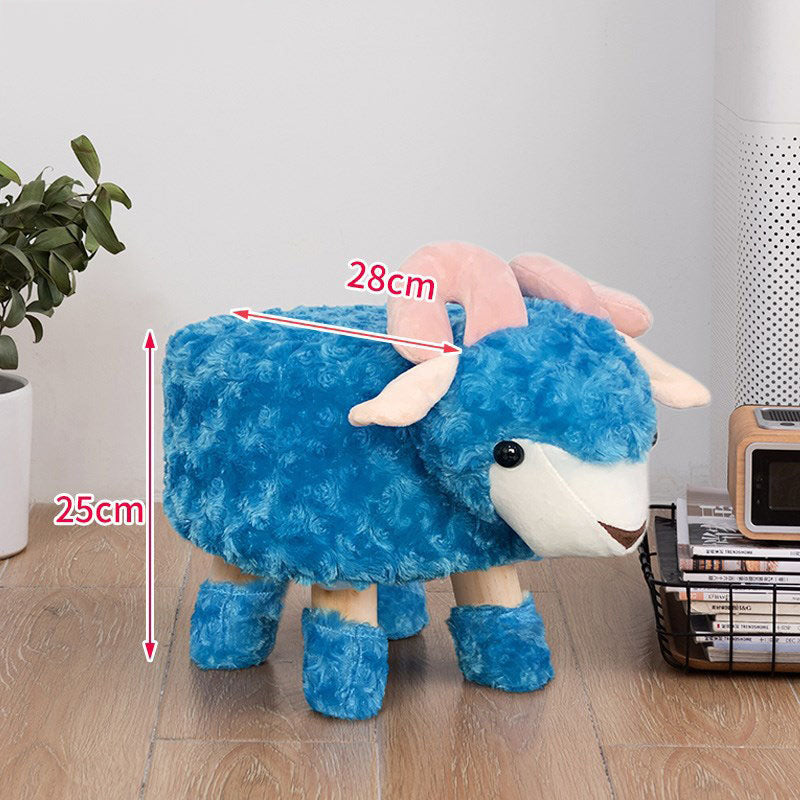 Household Children's Stool Deer Solid Wood Small Bench