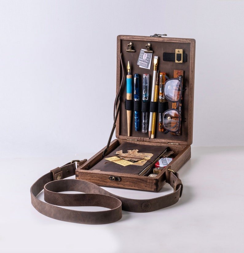 Writers Messenger Wood Box Writers Messenger A5 Briefcase