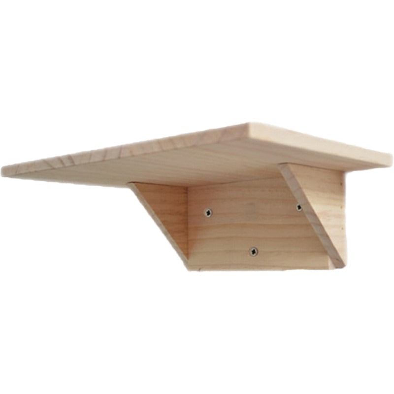 Solid Wood Cat Jumping Platform Wall-mounted Supplies Climbing Frame Punch