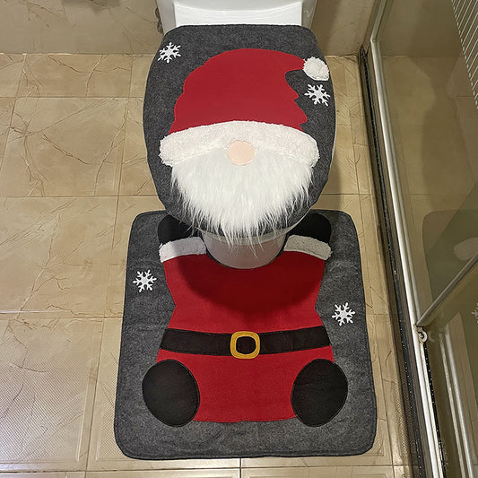 Stylish Christmas Decorations Toilet Cover