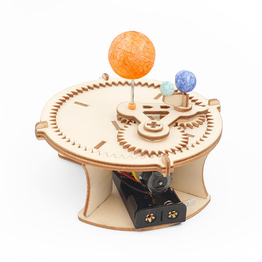 Handmade wooden ground, moon and sun three balls