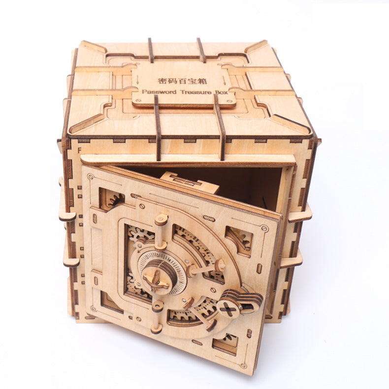 Wooden Puzzle Oy 3D Puzzle Assembling Code Box