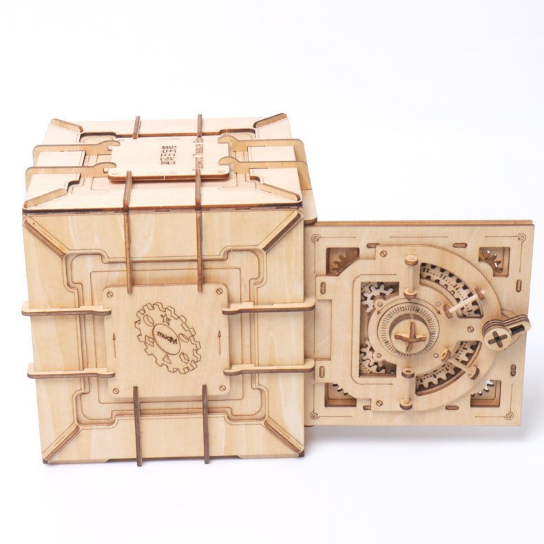 Wooden Puzzle Oy 3D Puzzle Assembling Code Box