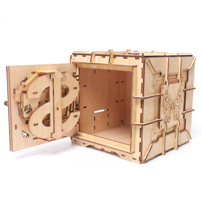 Wooden Puzzle Oy 3D Puzzle Assembling Code Box