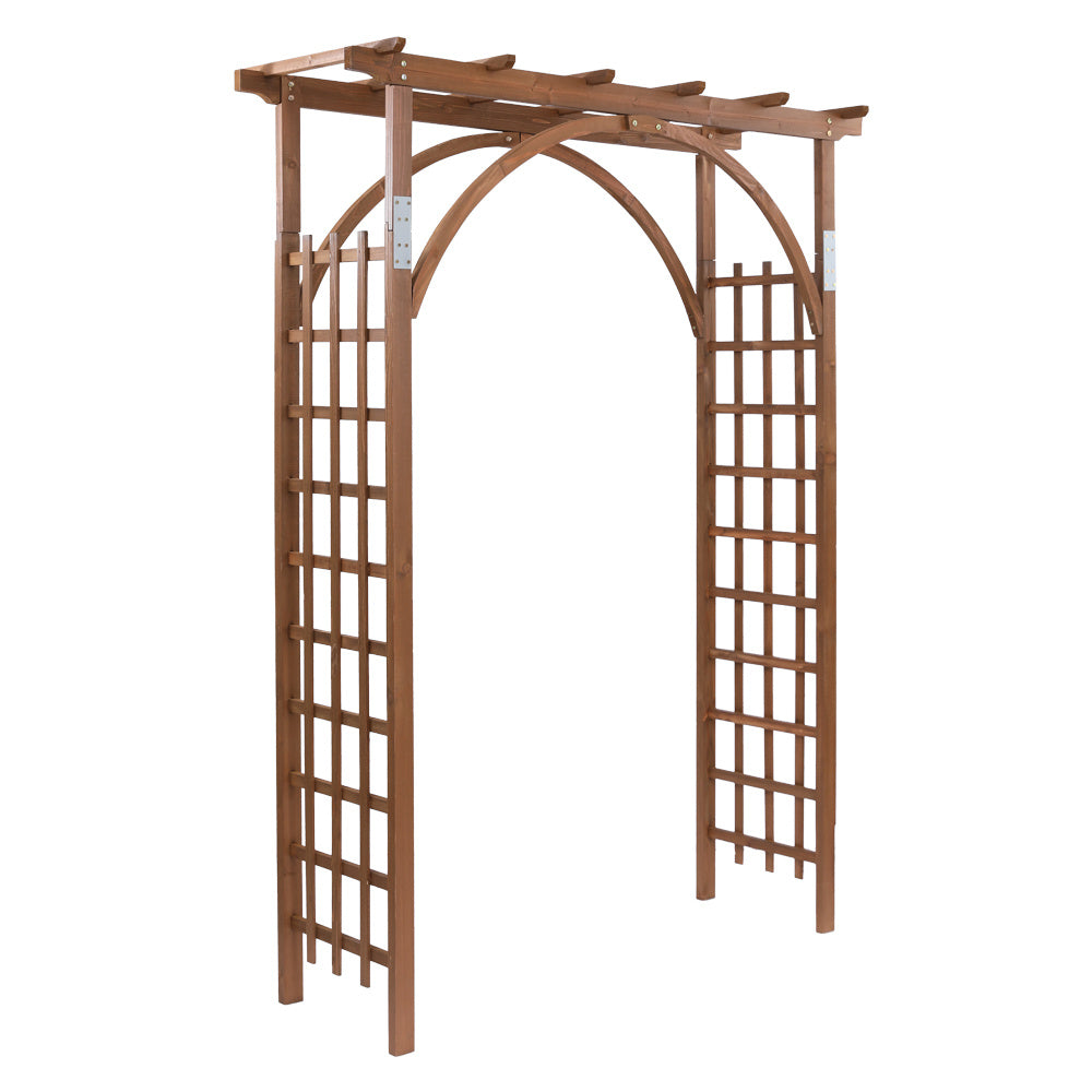 7FT Dark Brown Garden Arch