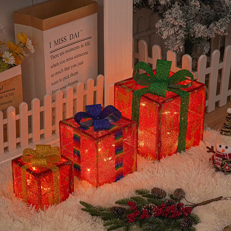 Christmas Gift Box Three Piece Set