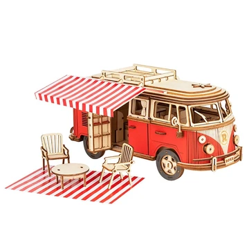 Classical Camper Van Wooden Puzzle