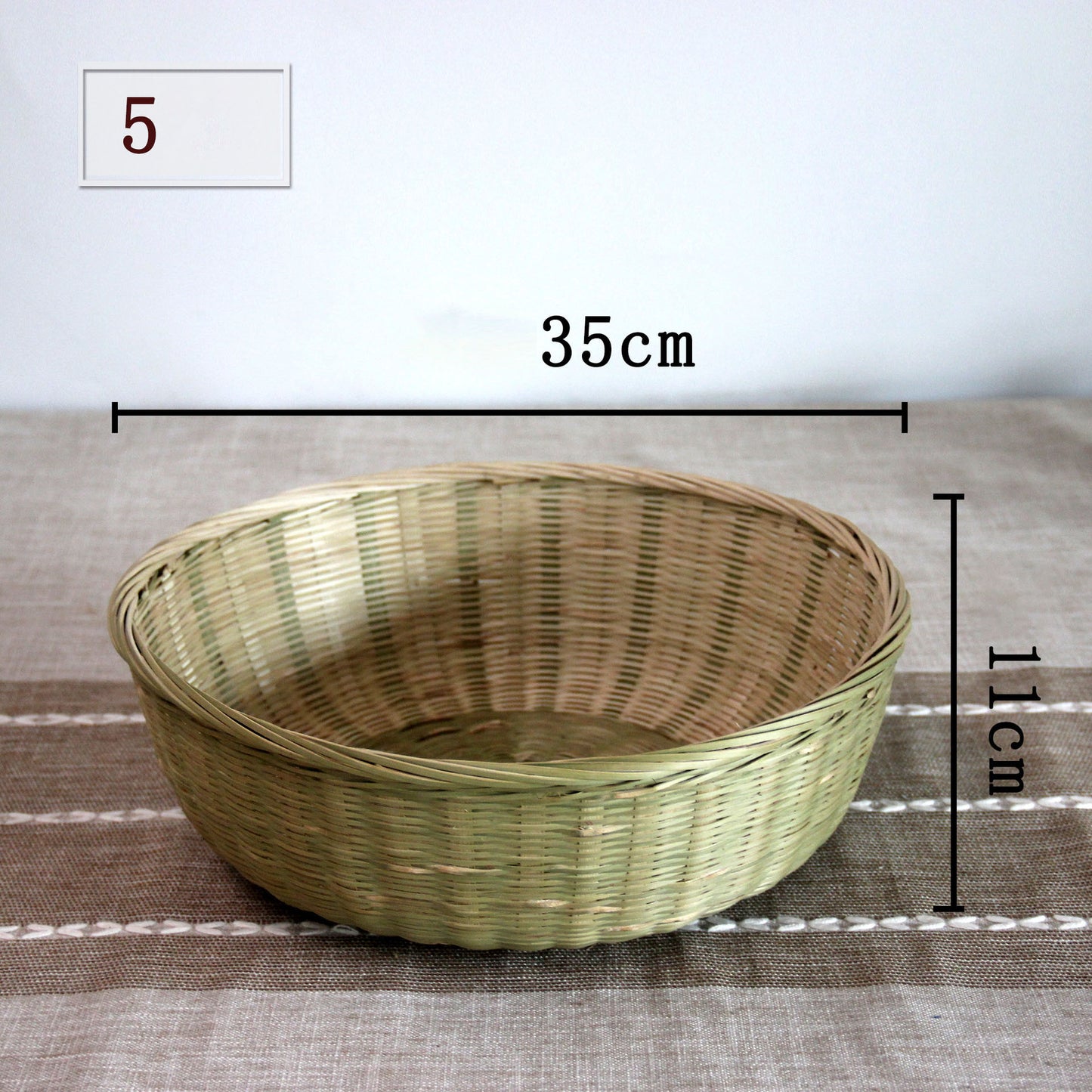 Handmade Woven Products Bamboo Sieve Steamed Bun Storage Basket