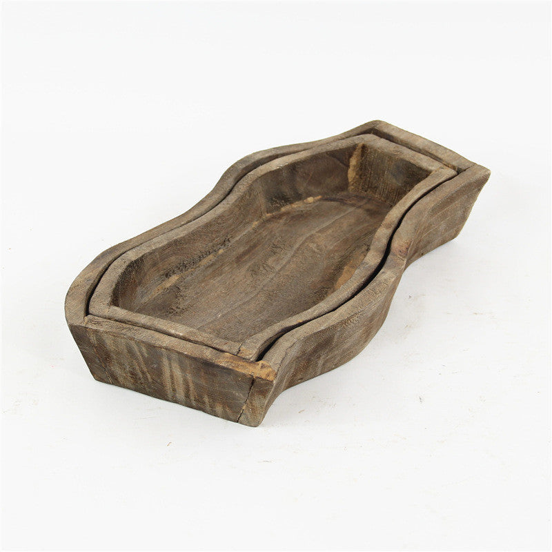 Fashion Personality Pure Handmade Wooden Tray