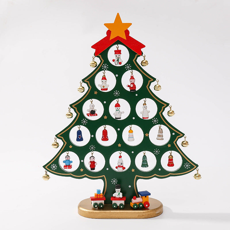 Wooden Mini Tabletop Christmas Decorations