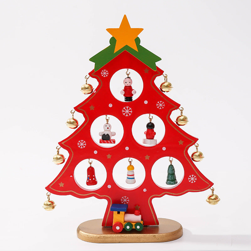 Wooden Mini Tabletop Christmas Decorations