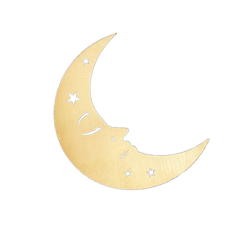 Wooden Sun Moon Wall Decorations Home Decorative Crafts