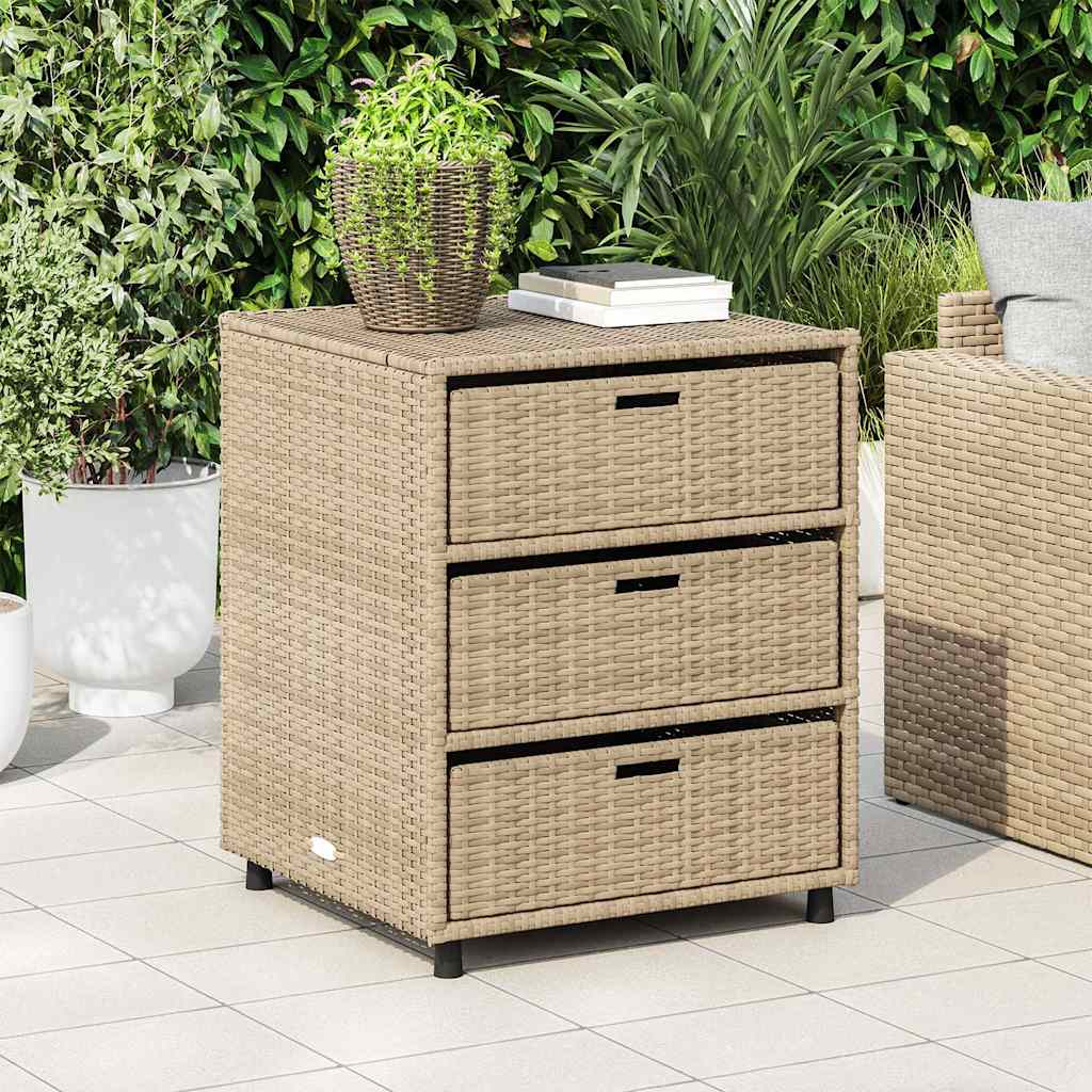 Garden Cabinet 55x Poly Rattan   Garden Cabinet 55x