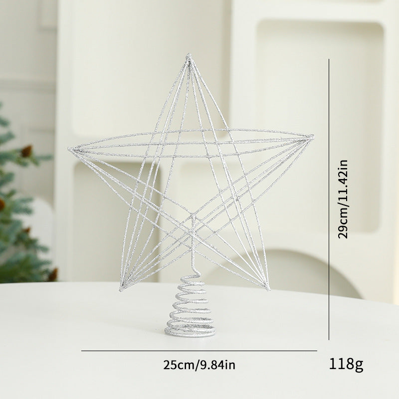 Eight Awn Star Champagne Christmas Decoration Ornaments