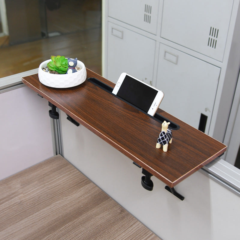 Office Computer One-word Partition Rack Wooden Rectangular Flower Stand