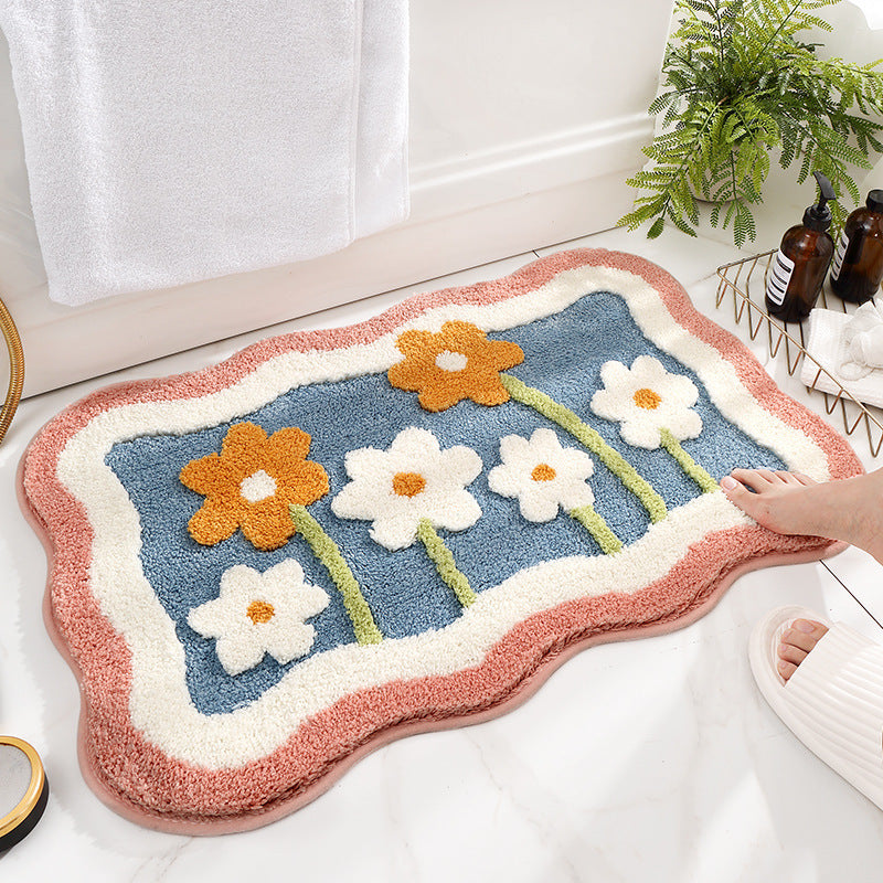 Cartoon Household Bathroom Mats Bathroom Absorbent Non-slip Mat