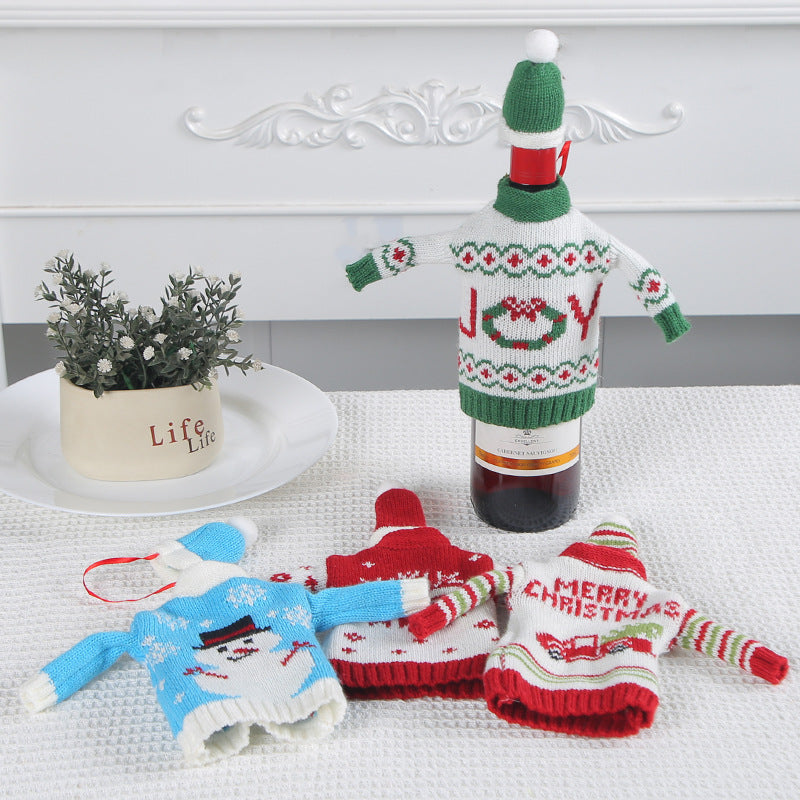 Christmas Knitted Bottle Cap Decorations