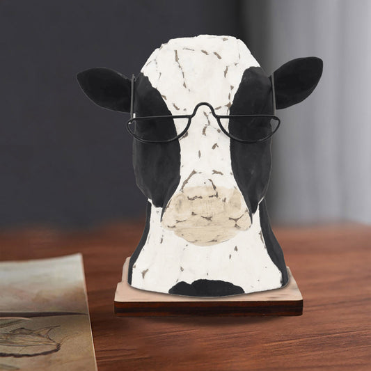 Wooden Craftwork Home Decorations Cow Eyeglass Frame