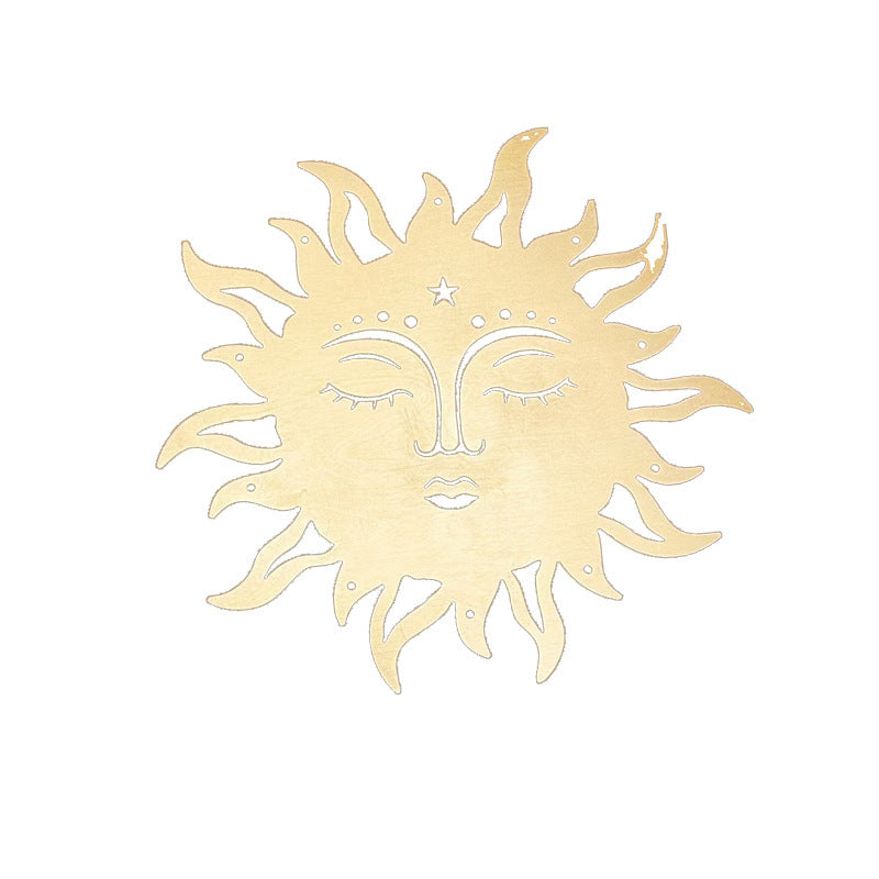 Wooden Sun Moon Wall Decorations Home Decorative Crafts