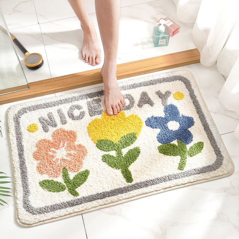 Cartoon Household Bathroom Mats Bathroom Absorbent Non-slip Mat