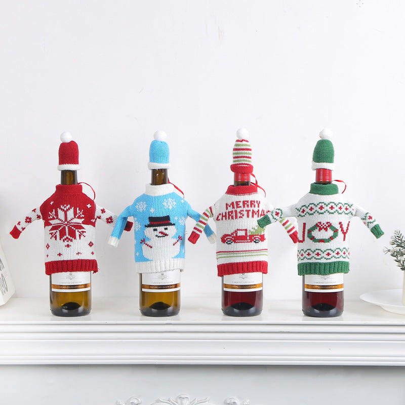 Christmas Knitted Bottle Cap Decorations