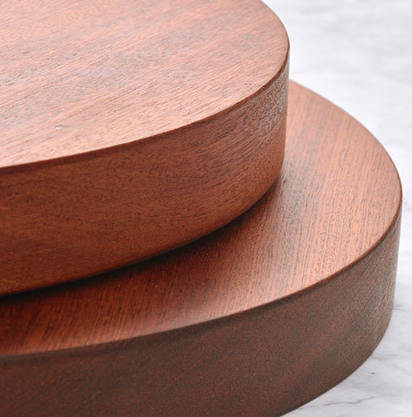 New kitchen double-sided thickening household wood round cutting board